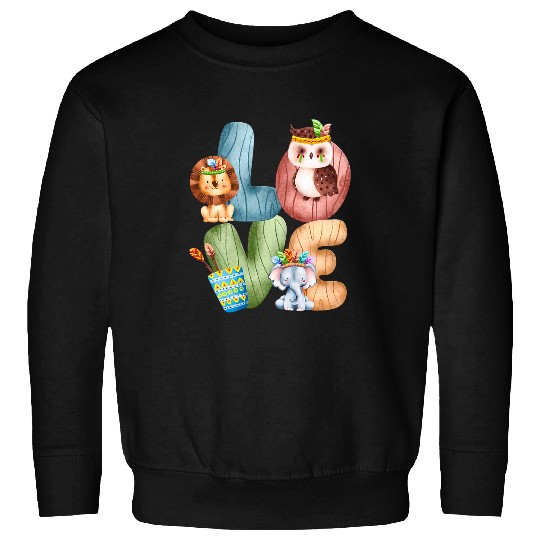 Elephant Mammal Funny I Love Animals  Lion Owl Elephant Animal Lover Sweatshirts