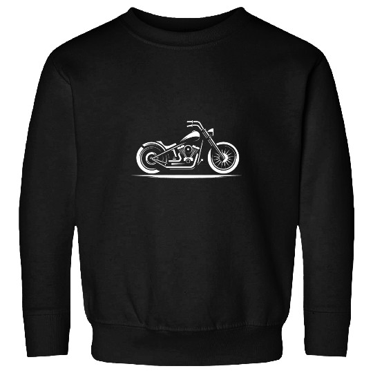Minimal Chopper motorcycle for Bikers Classic American Sweatshirts