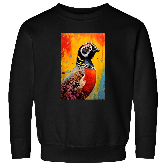 Quail Farmer Pop Art vintages Retro Farm Quail Breeding Sweatshirts