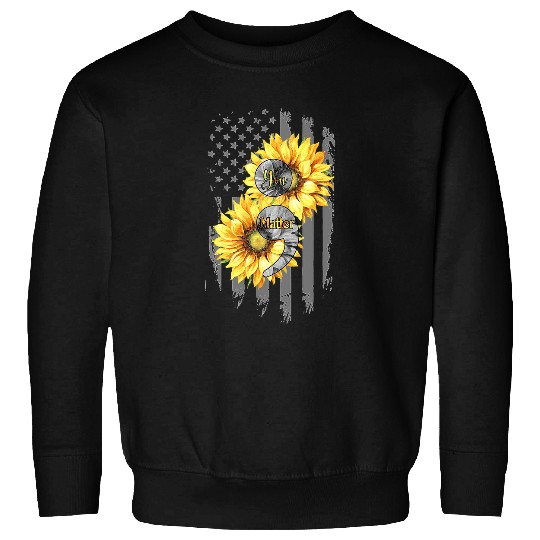 suicides Prevention 988 Ribbon You Matter Sunflower USA US American Flag Sweatshirts