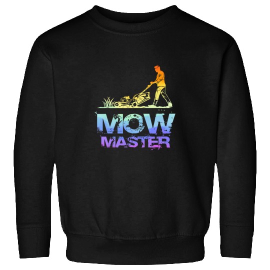 Lawn Mower Fun Master Funny Gardening Yard Mower Lawn Care Sweatshirts
