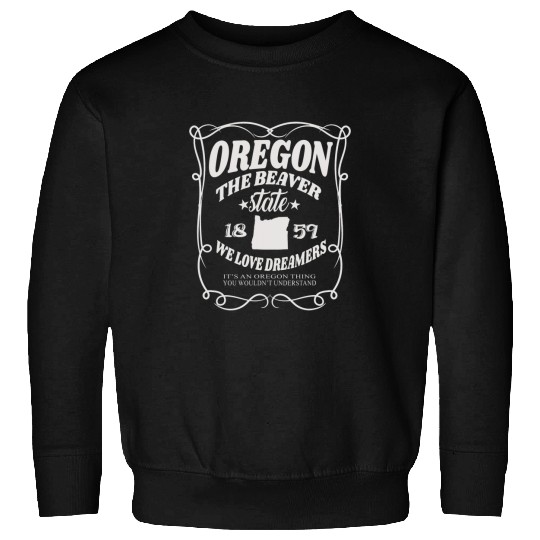 Beaver Pet Oregon The Beaver State 1859 Oregon State Sweatshirts
