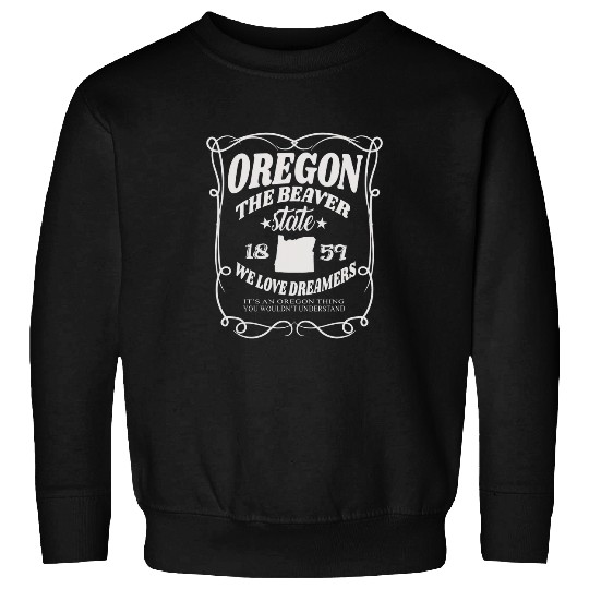 Beaver Pet Oregon The Beaver State 1859 Oregon State Sweatshirts