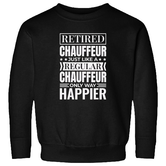 Chauffeur Design for Retired Private Taxi Limousine Driver Sweatshirts