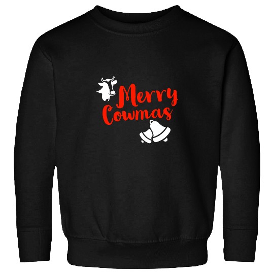Cow Pet Merry Cowmas 2Merry Christmas Surprise Cow Cows Sweatshirts