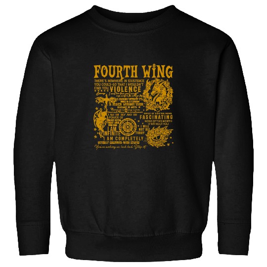 Dragon Pet Fourth Wing Fantasy Book Romantasy Dragons Yarros Basgiath Sweatshirts