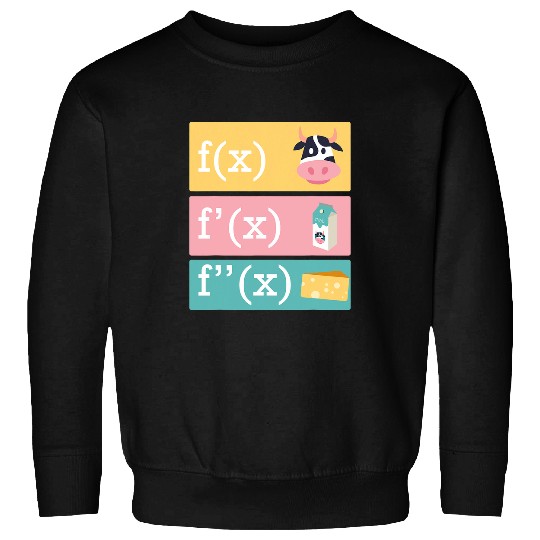 Cow Pet Mathematician joke dissipation of the cow milk cheese math Sweatshirts