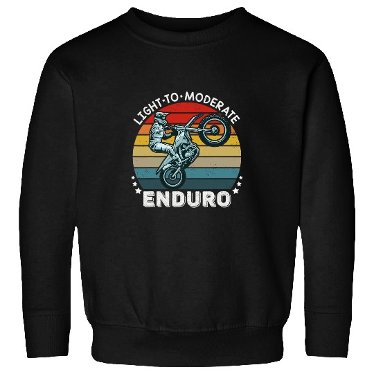 Motorcycle Adventure Rider Funny Light To Moderate Enduro Sweatshirts