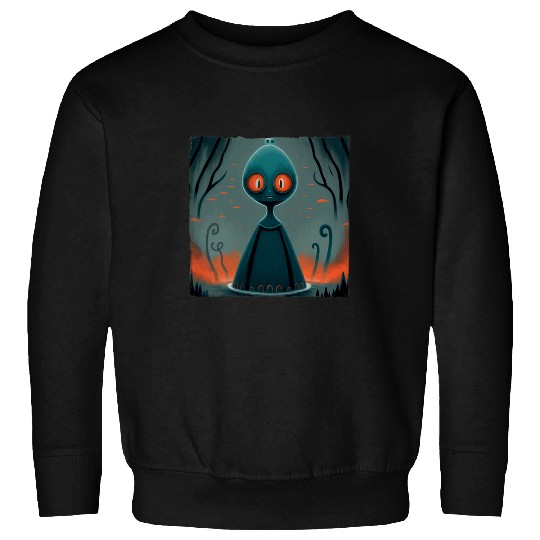 Aliens UFO Flatwoods Monster Braxie 1952 Creepy Alien Cryptid Legend Sweatshirts