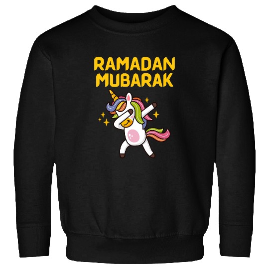 Unicorn Pet  Unicorn Ramadan Kareem Mubarak For Muslim Kids Sweatshirts