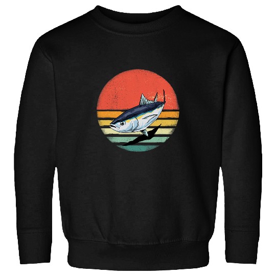 Fishing Fun Retro vintages Bluefin Tuna Saltwater Fishing Sweatshirts