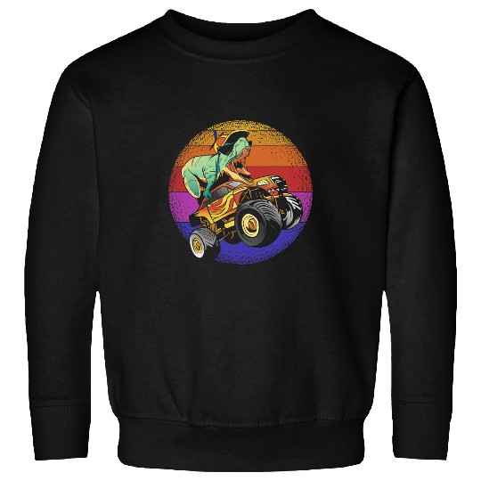 Dinosaur Pet Trex Monster Truck Boys Dinosaur Monster Trucks Sweatshirts