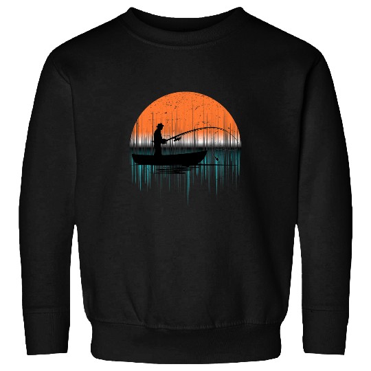 Fishing Fun Outdoor Fishermans Dad Grandpa Son Fathers Day Fishing Sweatshirts