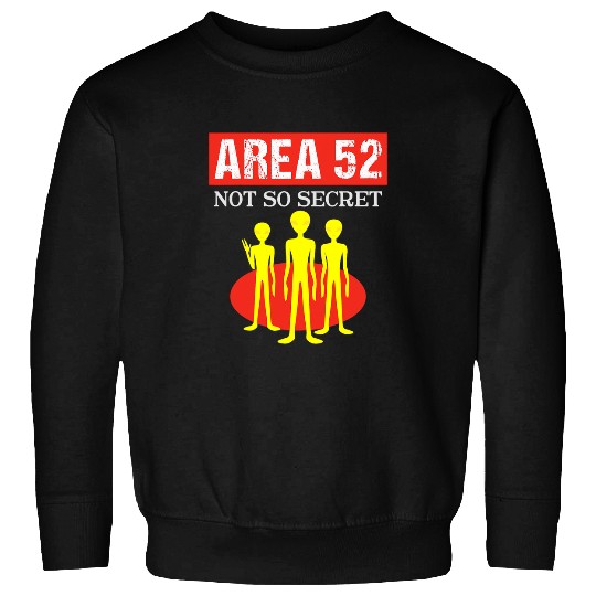 Aliens UFO Area 52 Not So Secret UFO Alien Abduction Believers Space ET Sweatshirts