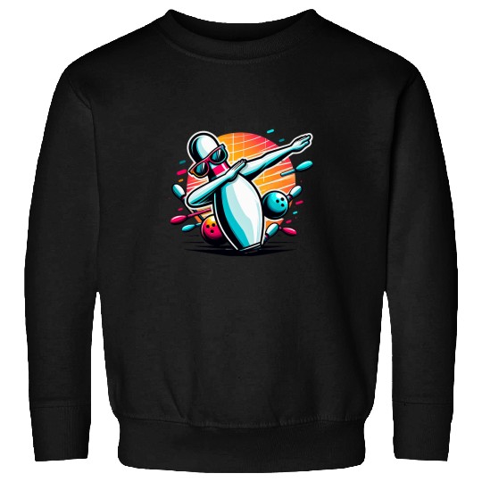 Sport Bowling Dabbings Bowling Pin Bowler Player Bowling Gifts For Men Sweatshirts