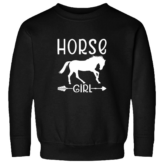 Horse Pet Girl Equestrian Girl Funny Horse Lovers Outfit Horses Sweatshirts