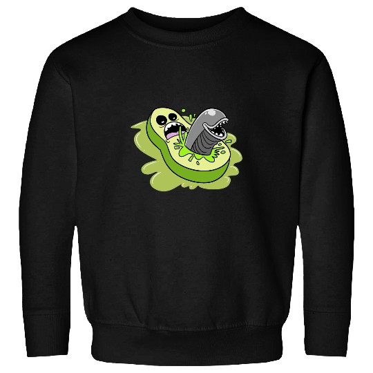 Aliens UFO Avocado Monster Alien Ufo Sweatshirts