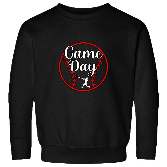 Game Day Baseball Player Sports Lover Coachs Graphic Sweatshirts