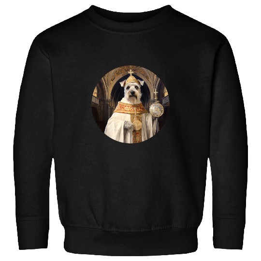 Schnauzer Pet The Pope Funny Dog Religious Sweatshirts