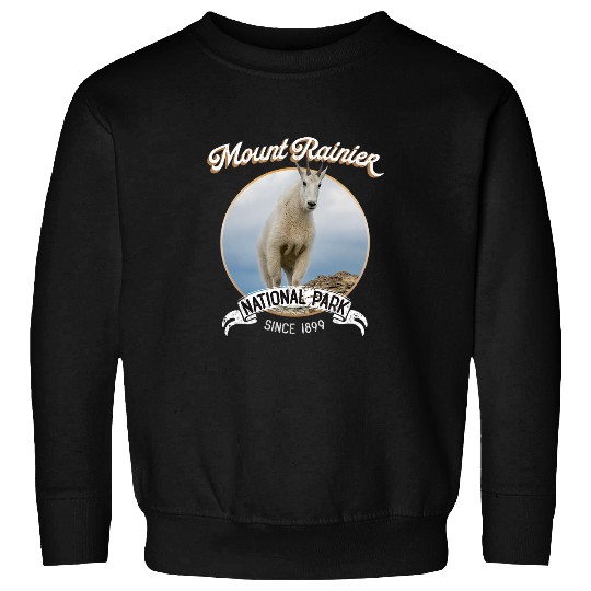 Goats Pet Mount Rainier National Park Souvenir Camping Climbing Sweatshirts