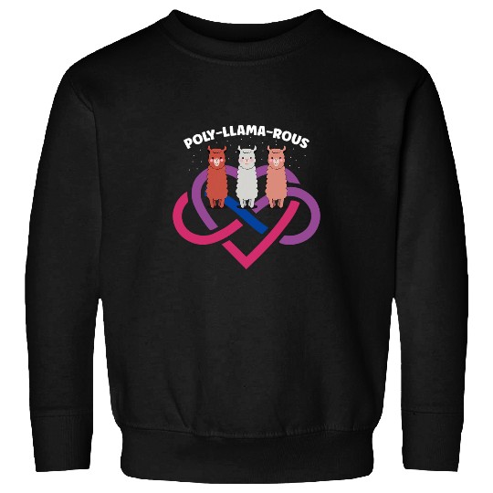 Llama Pet PolyLlamaRous Funny Polyamory For Polyamorous Throuple 21 Sweatshirts