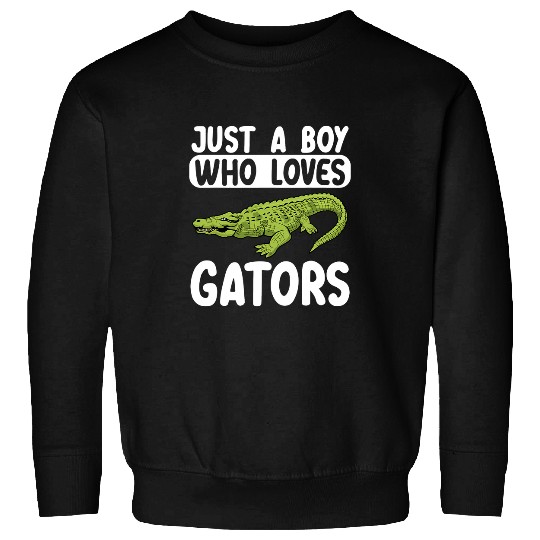 Alligator Pet Just A Boy Who Loves Gators Alligator Zookeeper Crocodile 1 Sweatshirts