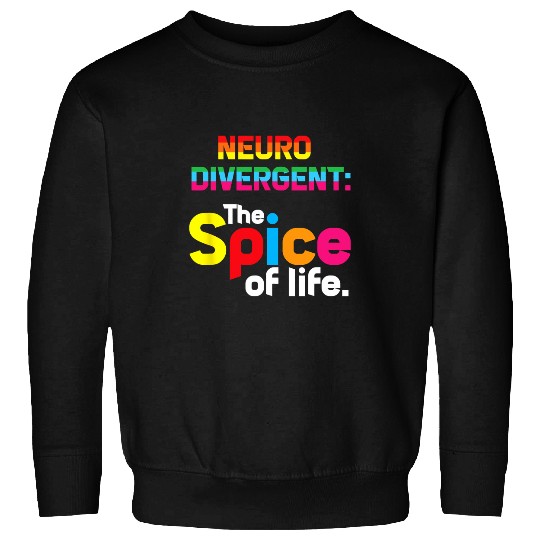 Autism Puzzle Neurodivergent The Spice of Life Autism Spectrum Support Sweatshirts