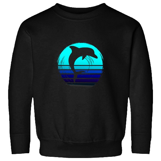 Dolphin Pet Gift Graphic Vintage Dolhin Shade For Animal Lovers Save Sweatshirts