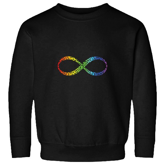 Autism Puzzle Neurodivergent Awareness Infinity Rainbow Autism ADHD Sweatshirts