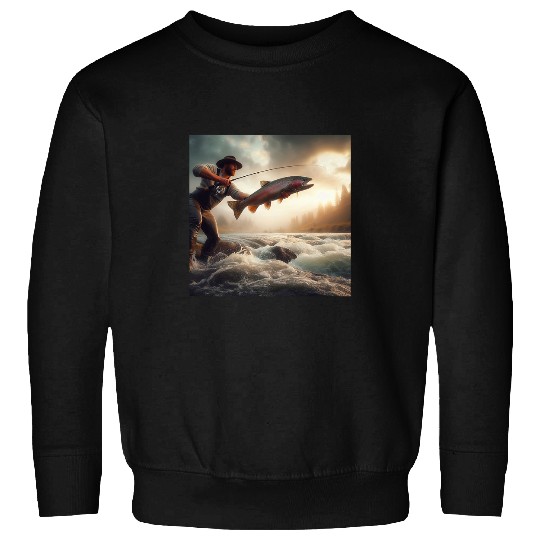 Fishing Fun For Rainbow Trout Nr 13 Sweatshirts