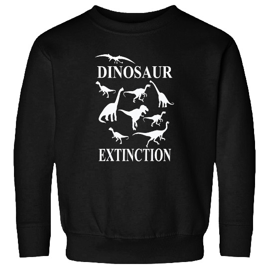 Dinosaur Pet Extinction Velociraptors TRex Brontosaurus Kids Sweatshirts