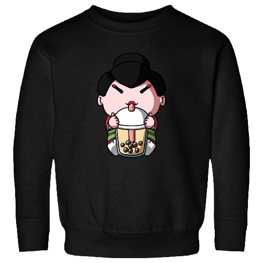 Kawaii Geisha Boba Milk Tea Bubble Tea Anime Sweatshirts
