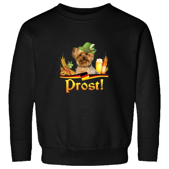 Yorkshire Terrier Dog Beer Oktoberfest Prost Beer Festival Sweatshirts