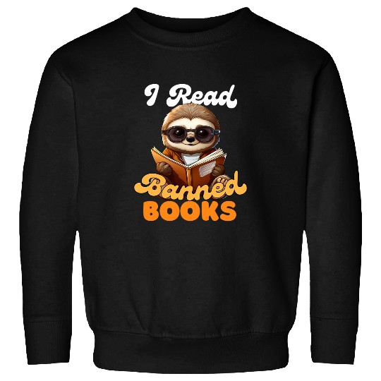 I Read Banned Books Week Librarian Reader Men Woman Sloth 21 Sweatshirts
