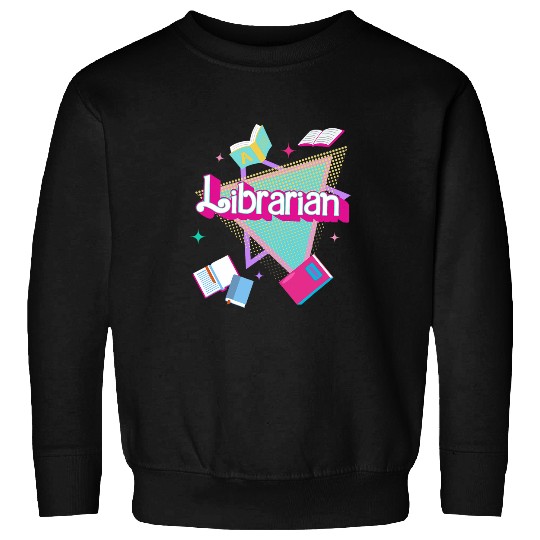 Book Fun vintagess retro 90s Librarian reading first day back to shcool Sweatshirts