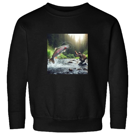 Fishing Fun For Rainbow Trout Nr 3 Sweatshirts