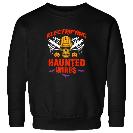 Halloween Electrician Powerline Electrical Tools Electricity Sweatshirts