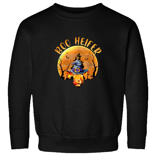Cow Pet Boo Funny Halloween Cow Farmer 341 Salty Sweatshirts
