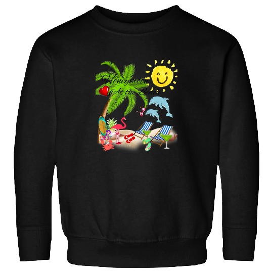 Dolphin Pet Gift Honeymoon at the Beach Vacation Ocean Sea Sun Dolphins Love Sweatshirts
