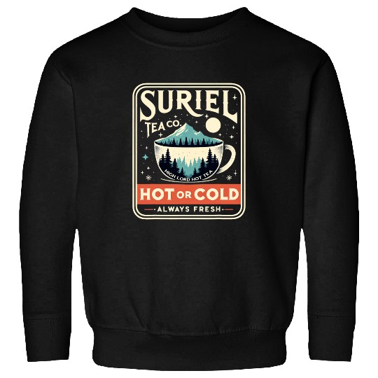Discover Book Fun Suriel Tea Co Hot Or Cold Always Fresh Reader Book Lover 1 Sweatshirts