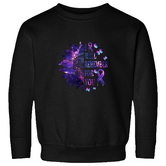 suicides Prevention 988 Ribbon I Will Remember For You Sunflower suicides Awareness Ribbon Sweatshirts