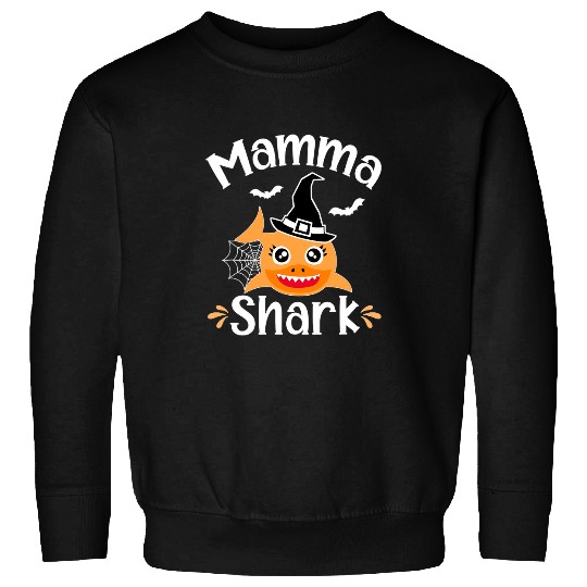 Shark Pet Mamma Shark Italian Mom Halloween Funny Sweatshirts