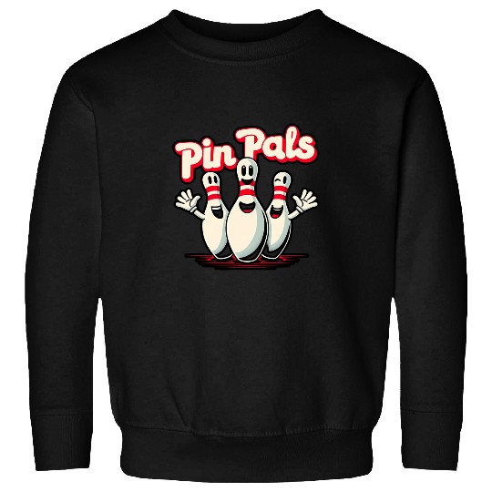 Discover Sport Bowling Cute Pin Pals Bowling Companions For Bowler Player Sweatshirts