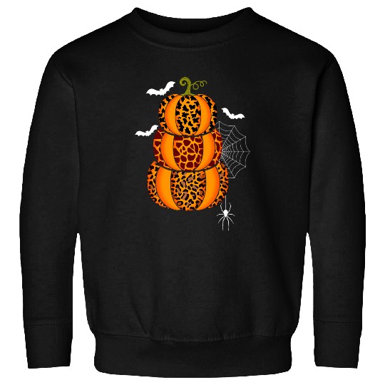 Giraffe Pet Cow Lover Halloween Pumpkin Leopard Giraffe Cow Print Fall Autumn Sweatshirts