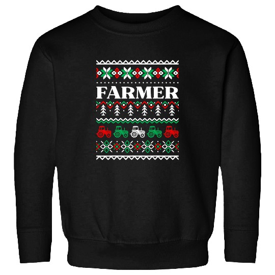 Tractor Fun driving Farmer Farming Farm Tractor Drivers Matching Ugly Christmas 1 Sweatshirts
