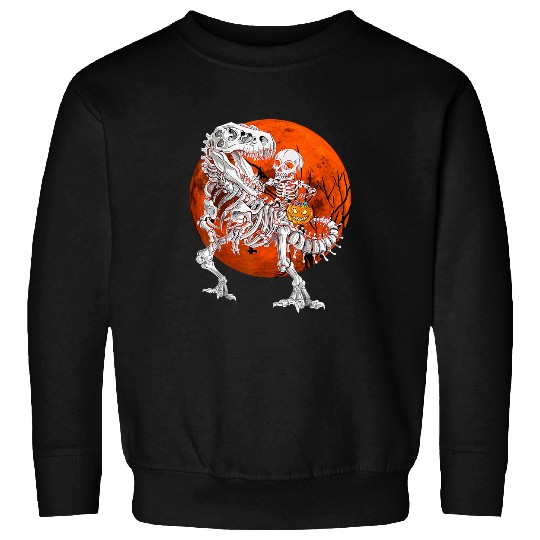 Dinosaur Pet Skull T rexs Funny Halloween Dinosaur Zombie 11 Sweatshirts