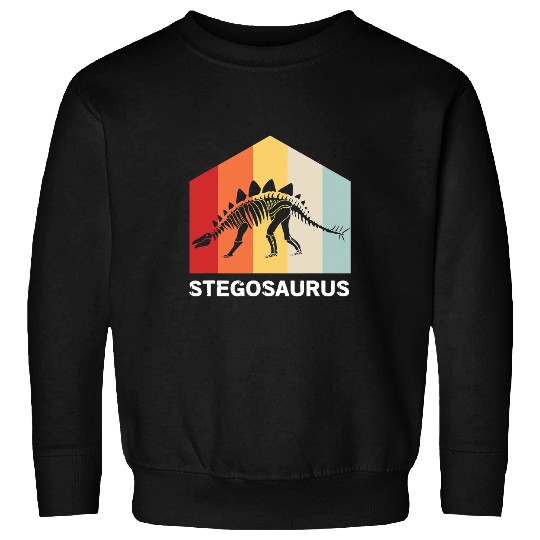 Dinosaur Pet Skull vintages Dinosaur Stegosaurus Sweatshirts