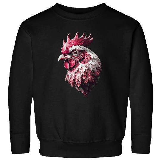 Chicken Pet Just A Girl Who Loves Chickens Black Plymouth Rock Hen Cool Sweatshirts