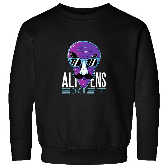 Aliens UFO Area 51 UFO Funny Sweatshirts