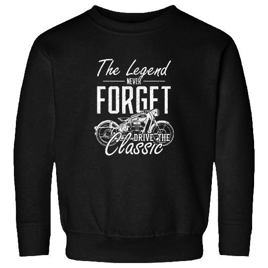 Mens Motorcycle Legend Classic Chopper Biker Sweatshirts